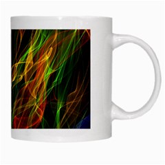 Abstract Smoke White Coffee Mug from ArtsNow.com Right