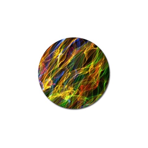 Abstract Smoke Golf Ball Marker from ArtsNow.com Front