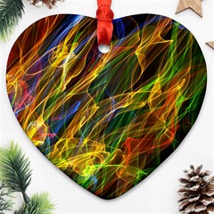 Abstract Smoke Heart Ornament (Two Sides) from ArtsNow.com Front