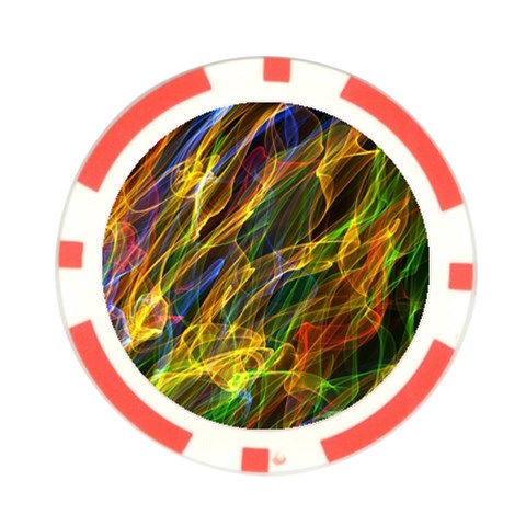 Abstract Smoke Poker Chip from ArtsNow.com Front