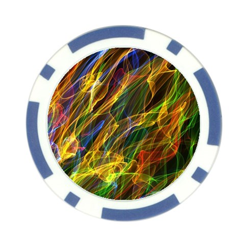 Abstract Smoke Poker Chip from ArtsNow.com Front