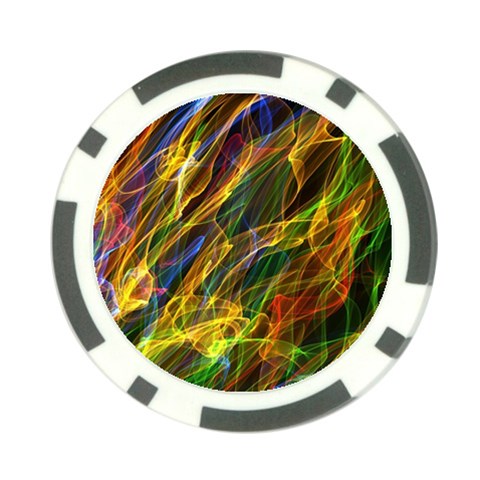 Abstract Smoke Poker Chip from ArtsNow.com Back