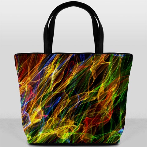 Abstract Smoke Bucket Handbag from ArtsNow.com Back