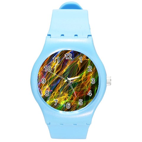 Abstract Smoke Plastic Sport Watch (Medium) from ArtsNow.com Front