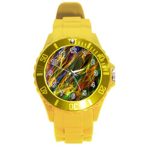 Abstract Smoke Plastic Sport Watch (Large) from ArtsNow.com Front