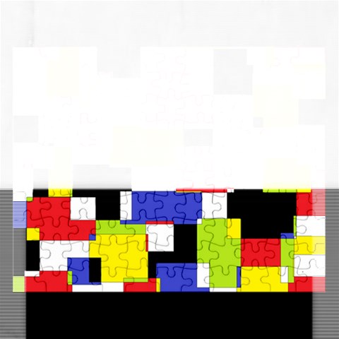 Mod Geometric Jigsaw Puzzle (Rectangle) from ArtsNow.com Front