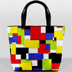 Mod Geometric Bucket Handbag from ArtsNow.com Back