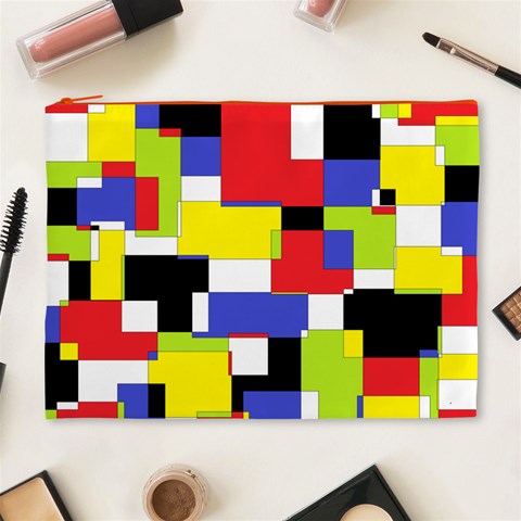 Mod Geometric Cosmetic Bag (XL) from ArtsNow.com Front