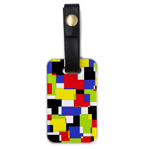 Mod Geometric Luggage Tag (One Side) from ArtsNow.com Front