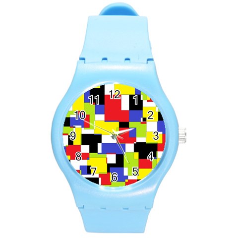 Mod Geometric Plastic Sport Watch (Medium) from ArtsNow.com Front