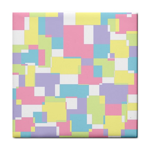 Mod Pastel Geometric Ceramic Tile from ArtsNow.com Front