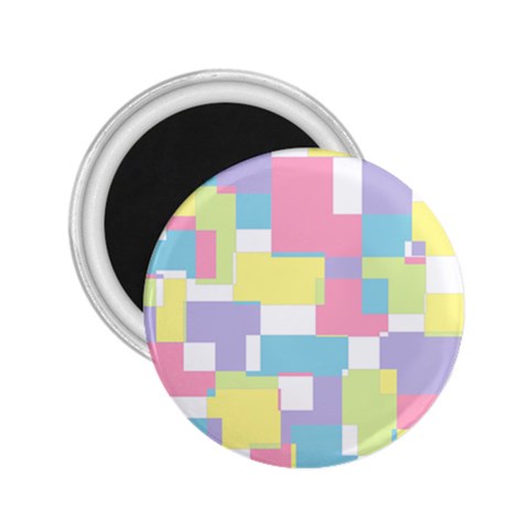 Mod Pastel Geometric 2.25  Button Magnet from ArtsNow.com Front