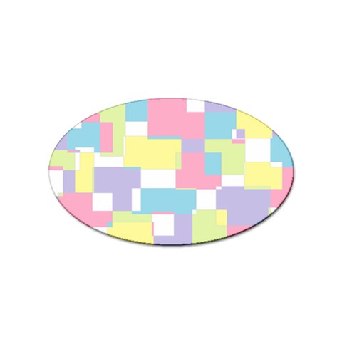 Mod Pastel Geometric Sticker 10 Pack (Oval) from ArtsNow.com Front