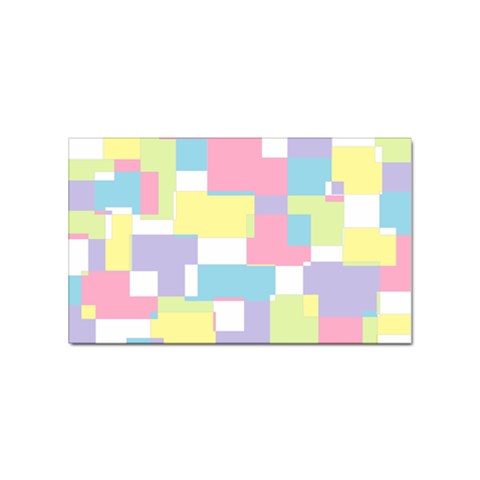 Mod Pastel Geometric Sticker 100 Pack (Rectangle) from ArtsNow.com Front