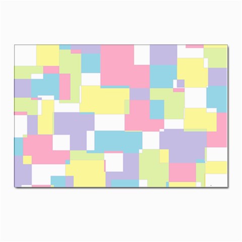 Mod Pastel Geometric Postcard 4 x 6  (10 Pack) from ArtsNow.com Front