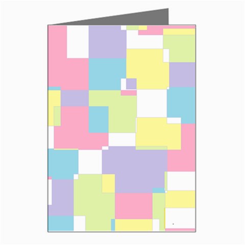 Mod Pastel Geometric Greeting Card from ArtsNow.com Left