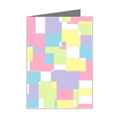 Mod Pastel Geometric Mini Greeting Card from ArtsNow.com Left