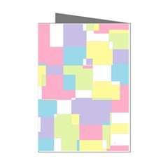 Mod Pastel Geometric Mini Greeting Card (8 Pack) from ArtsNow.com Left