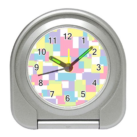 Mod Pastel Geometric Desk Alarm Clock from ArtsNow.com Front