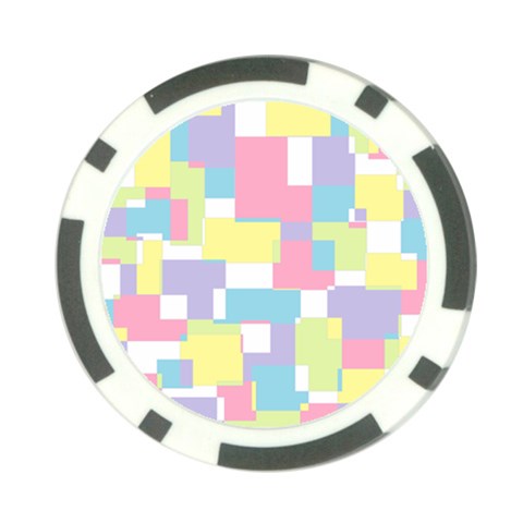 Mod Pastel Geometric Poker Chip from ArtsNow.com Back