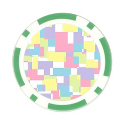 Mod Pastel Geometric Poker Chip from ArtsNow.com Back