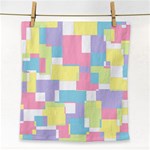 Mod Pastel Geometric Face Towel