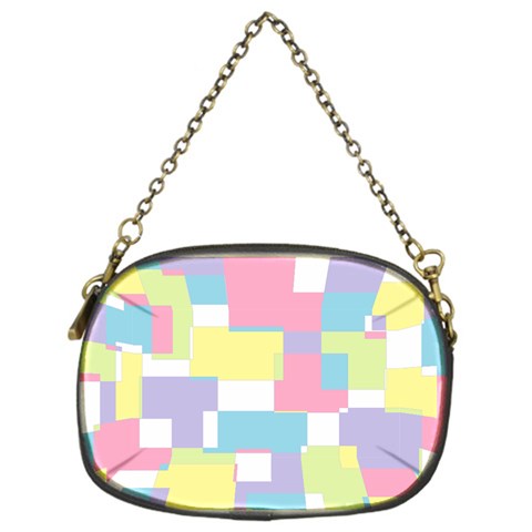 Mod Pastel Geometric Chain Purse (One Side) from ArtsNow.com Front