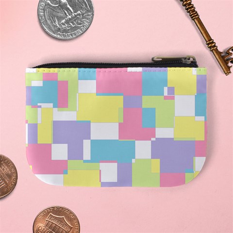 Mod Pastel Geometric Coin Change Purse from ArtsNow.com Back