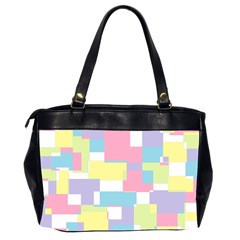 Mod Pastel Geometric Oversize Office Handbag (Two Sides) from ArtsNow.com Back