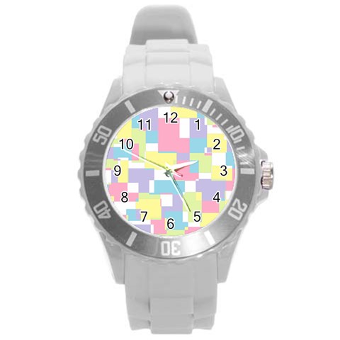 Mod Pastel Geometric Plastic Sport Watch (Large) from ArtsNow.com Front