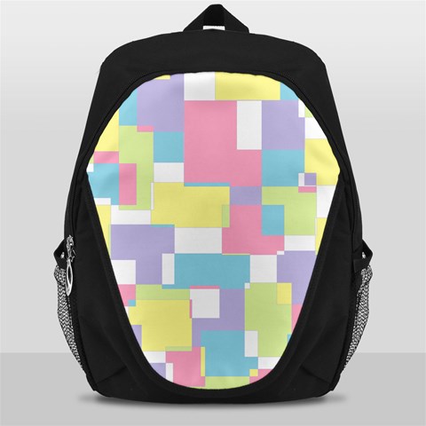 Mod Pastel Geometric Backpack Bag from ArtsNow.com Front