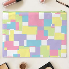 Mod Pastel Geometric Cosmetic Bag (XXXL) from ArtsNow.com Back