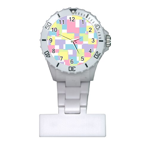 Mod Pastel Geometric Nurses Watch from ArtsNow.com Front