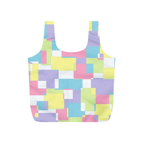 Mod Pastel Geometric Reusable Bag (S) from ArtsNow.com Back