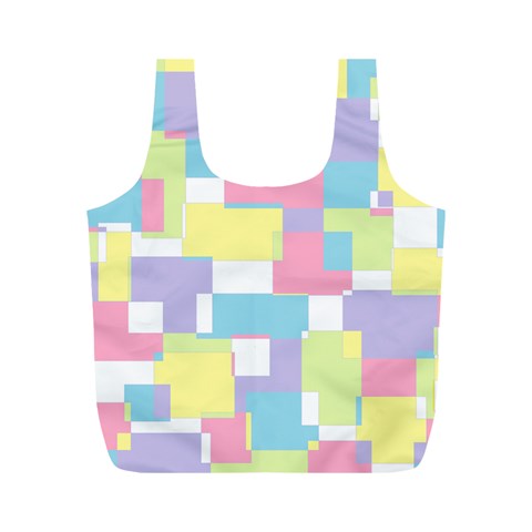 Mod Pastel Geometric Reusable Bag (M) from ArtsNow.com Back