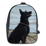 Black German Shepherd School Bag (Large)