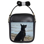 Black German Shepherd Girl s Sling Bag