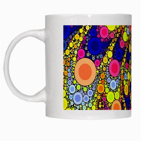 Wild Bubbles 1966 White Coffee Mug from ArtsNow.com Left