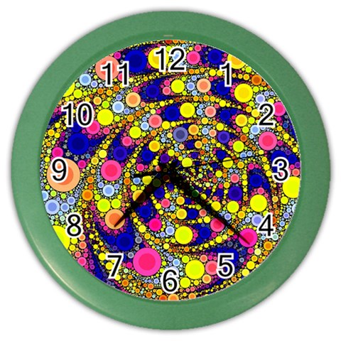 Wild Bubbles 1966 Wall Clock (Color) from ArtsNow.com Front