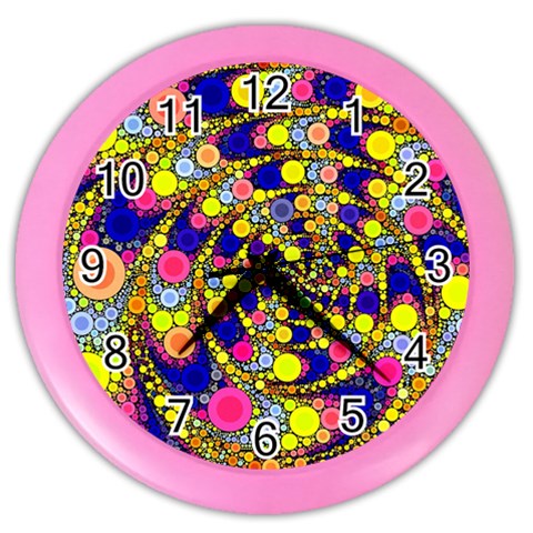 Wild Bubbles 1966 Wall Clock (Color) from ArtsNow.com Front