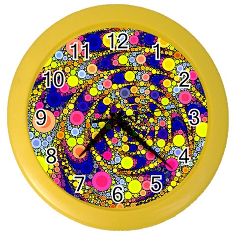 Wild Bubbles 1966 Wall Clock (Color) from ArtsNow.com Front