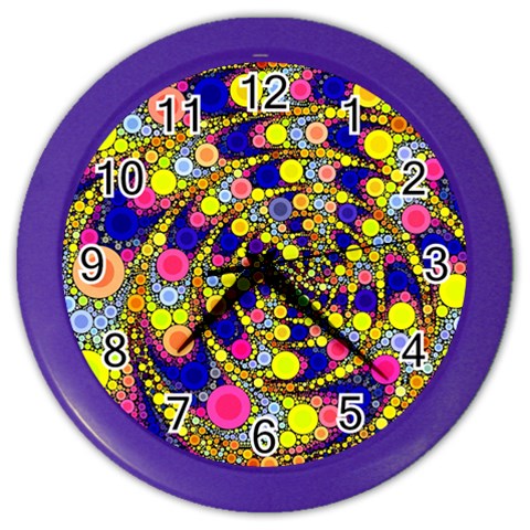 Wild Bubbles 1966 Wall Clock (Color) from ArtsNow.com Front