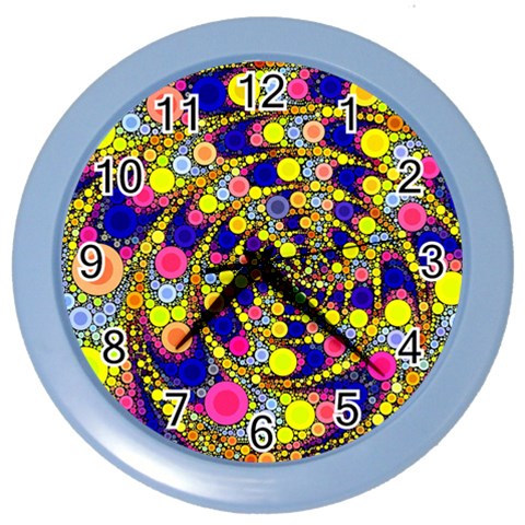 Wild Bubbles 1966 Wall Clock (Color) from ArtsNow.com Front