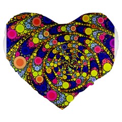 Wild Bubbles 1966 19  Premium Heart Shape Cushion from ArtsNow.com Front