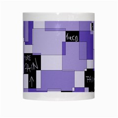 Purple Pain Modular White Coffee Mug from ArtsNow.com Center