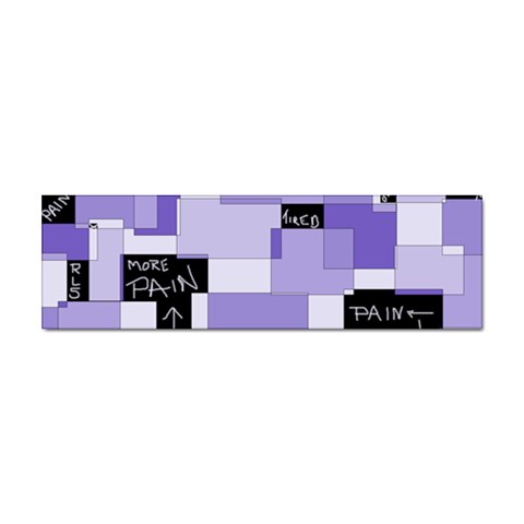 Purple Pain Modular Bumper Sticker from ArtsNow.com Front