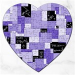 Purple Pain Modular Jigsaw Puzzle (Heart)