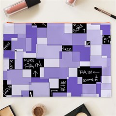 Purple Pain Modular Cosmetic Bag (XXL) from ArtsNow.com Front