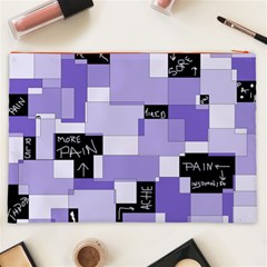 Purple Pain Modular Cosmetic Bag (XXL) from ArtsNow.com Back