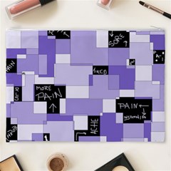 Purple Pain Modular Cosmetic Bag (XXXL) from ArtsNow.com Back